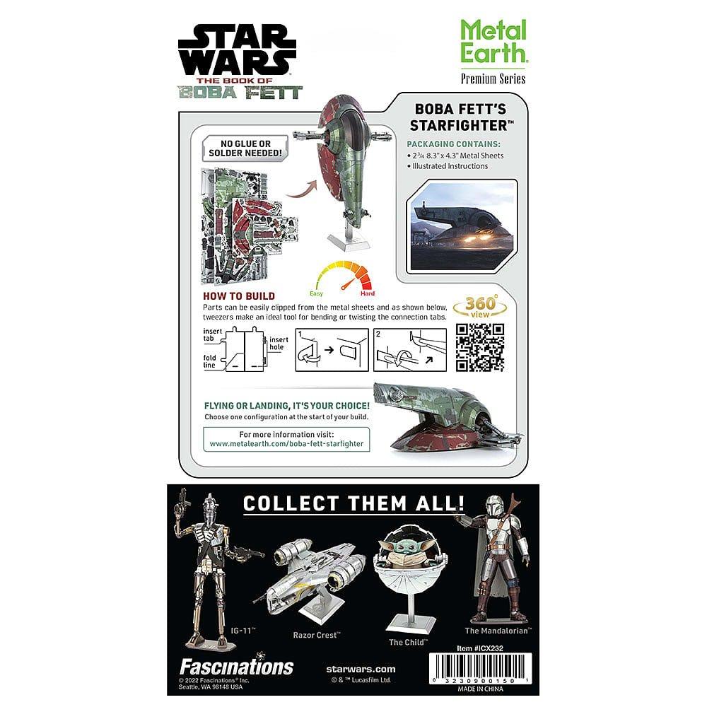 Roba - Star Wars - Metal Earth - Boba Fett Ship Premium 3D Model Kit - 3