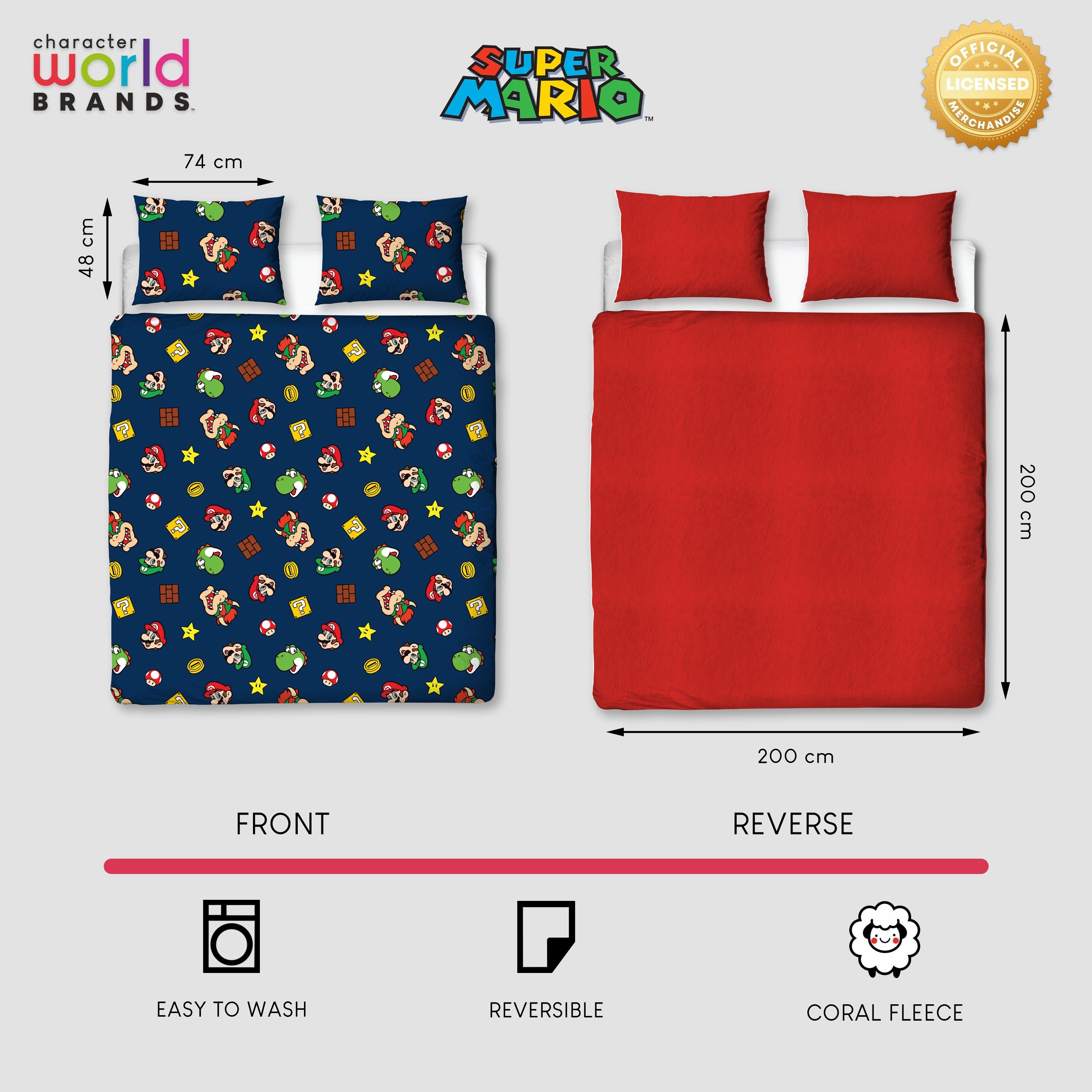 Blue - Nintendo - Nintendo Brothers Double Fleece Duvet - 4