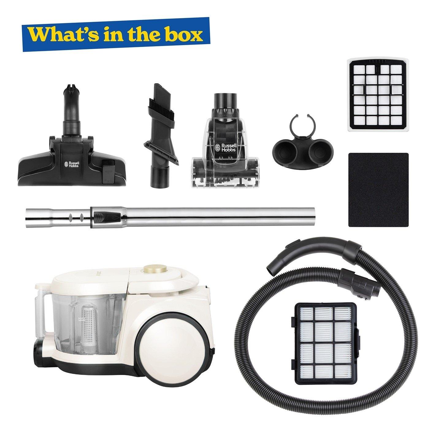 Cream And Gold - Russell Hobbs - RHCV5601CG 3L Cylinder Vacuum in Cream & Gold - 2