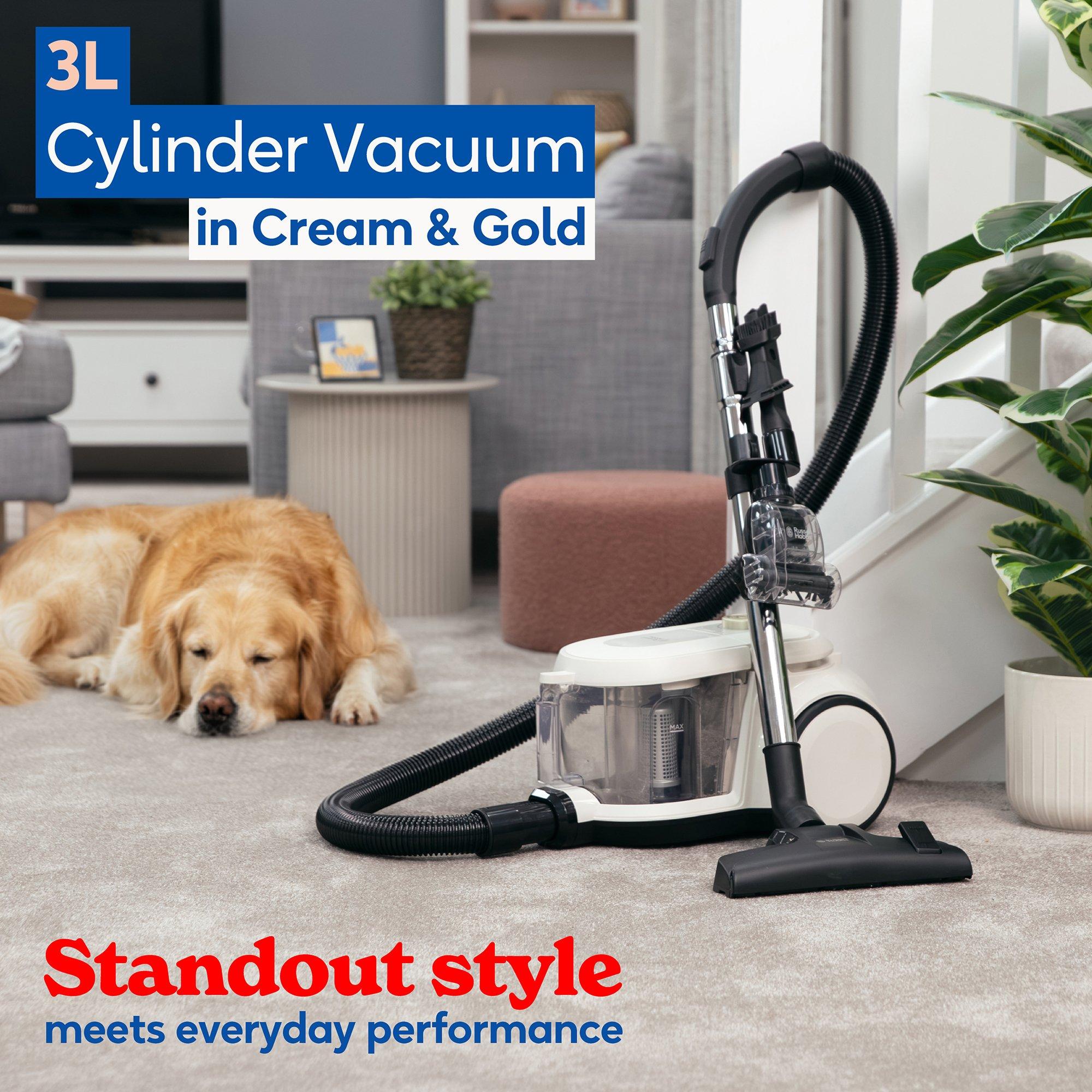 Cream And Gold - Russell Hobbs - RHCV5601CG 3L Cylinder Vacuum in Cream & Gold - 4