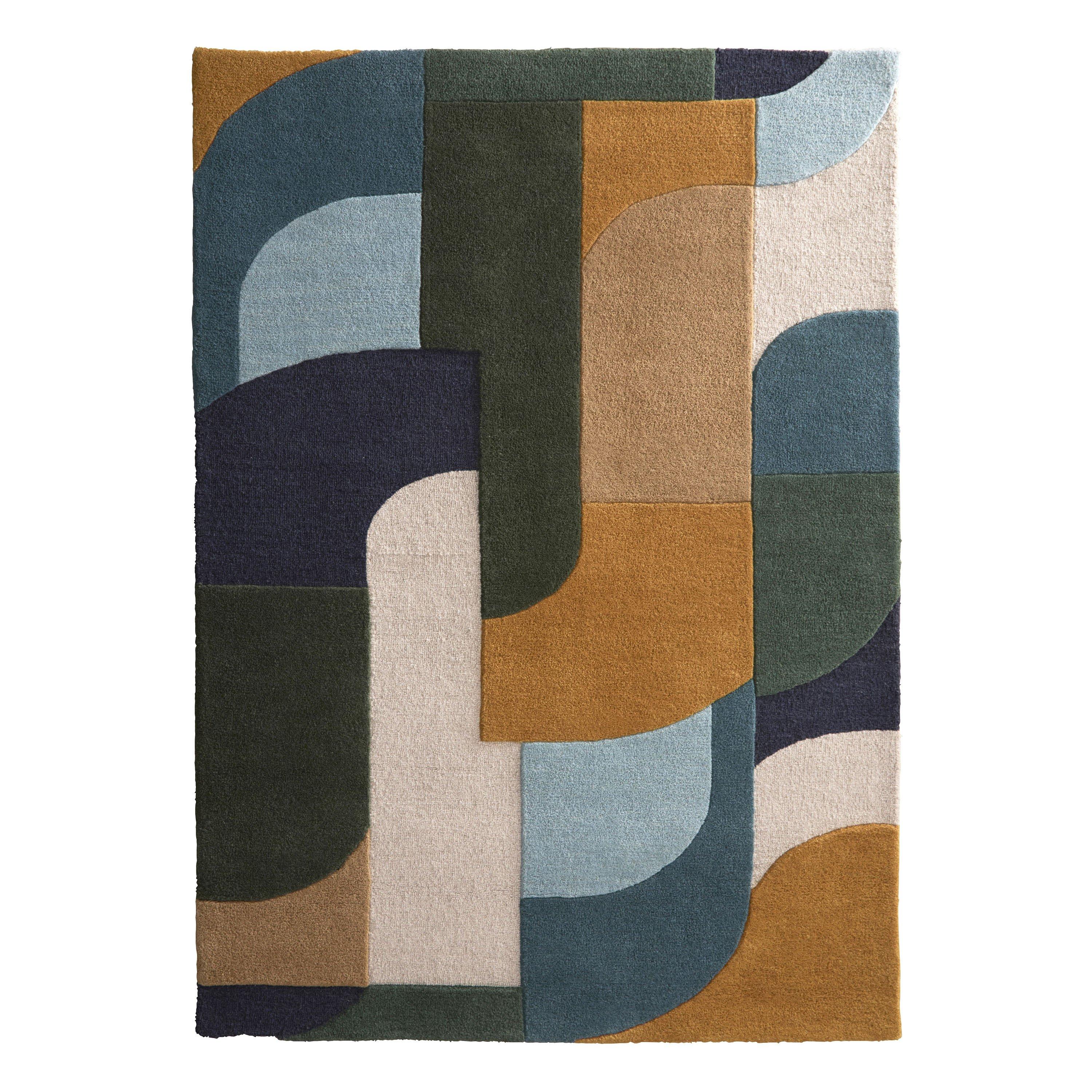 Blue - Origin - Retro Rug - 2