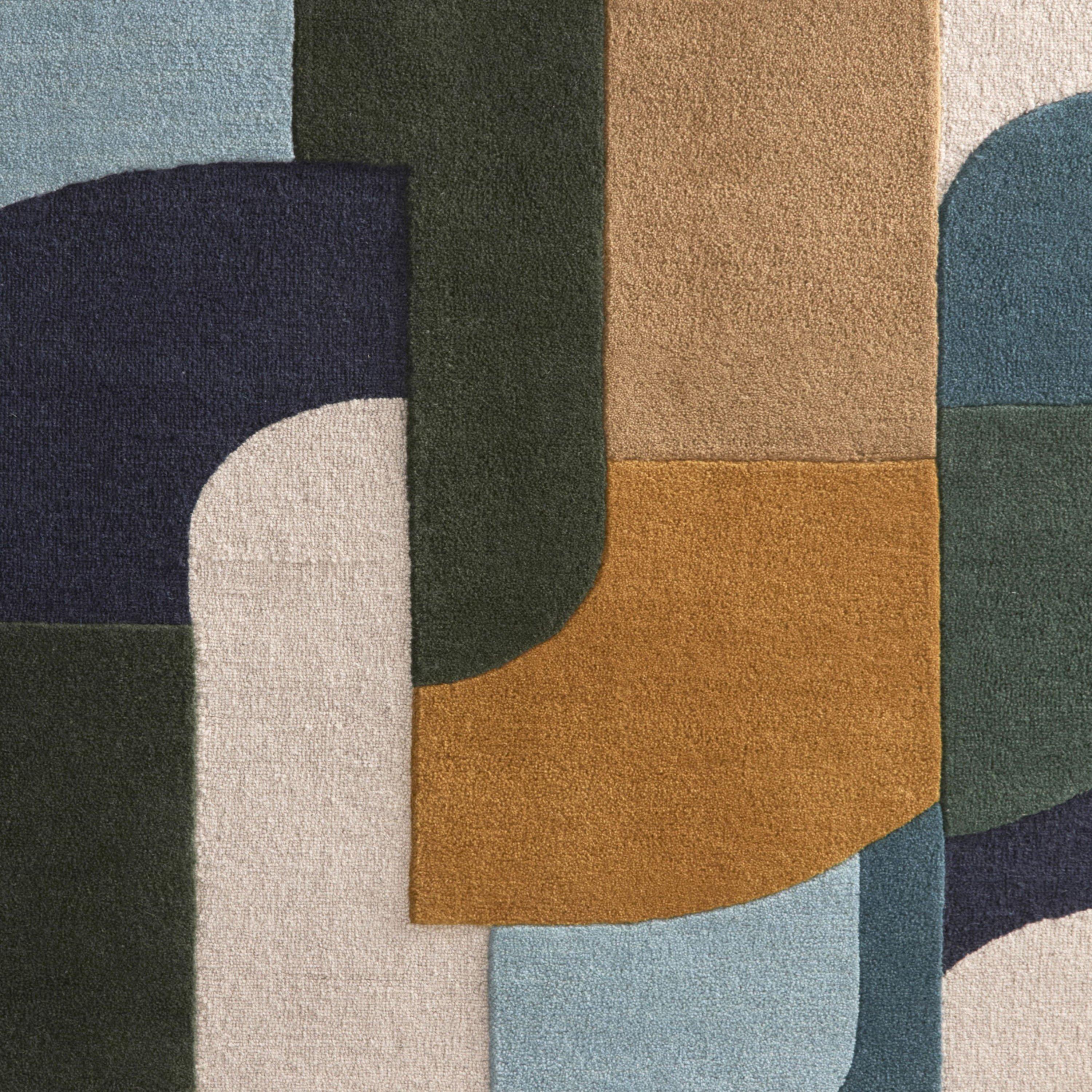 Blue - Origin - Retro Rug - 5