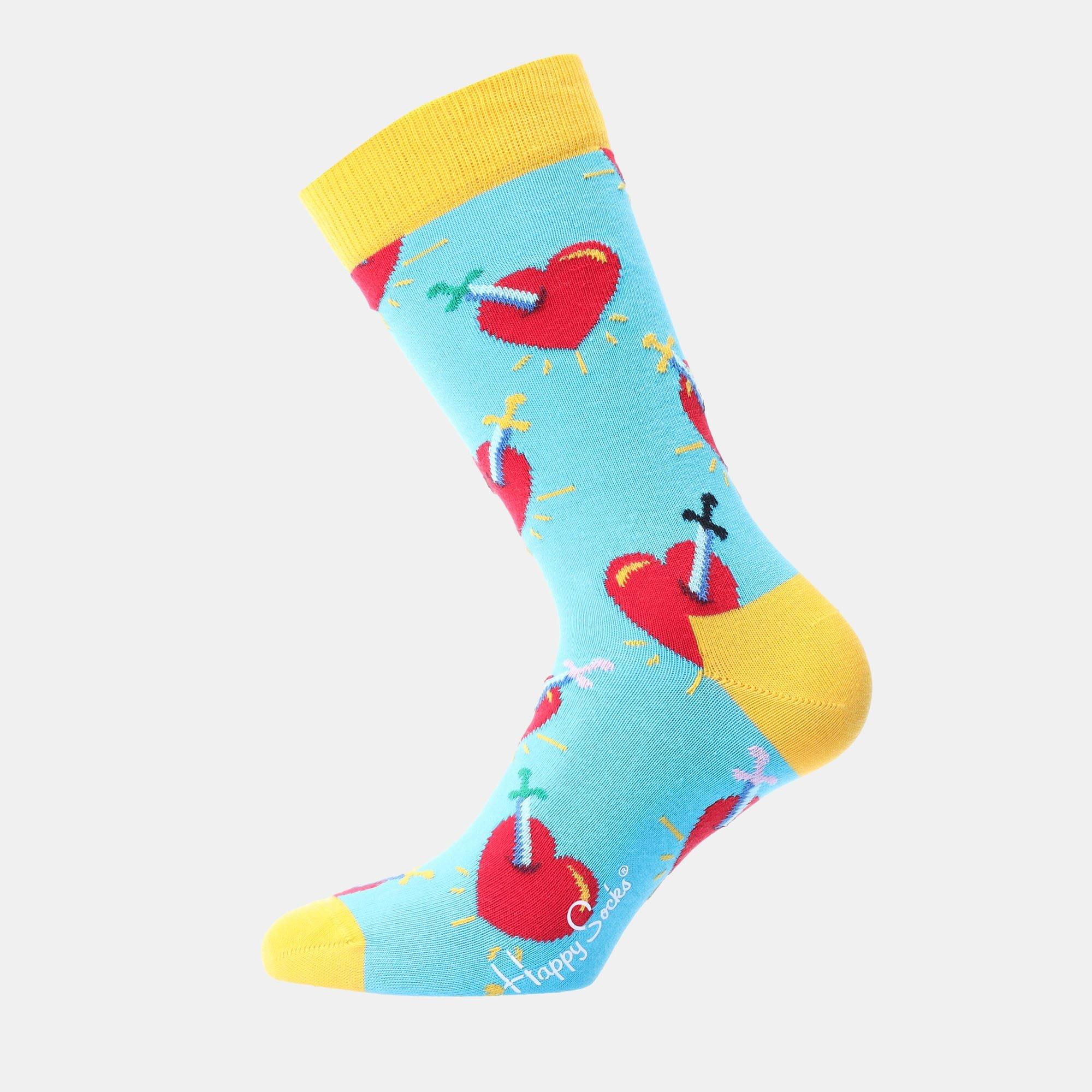 Turquoise - Happy Socks - Broken Heart Socks - 2