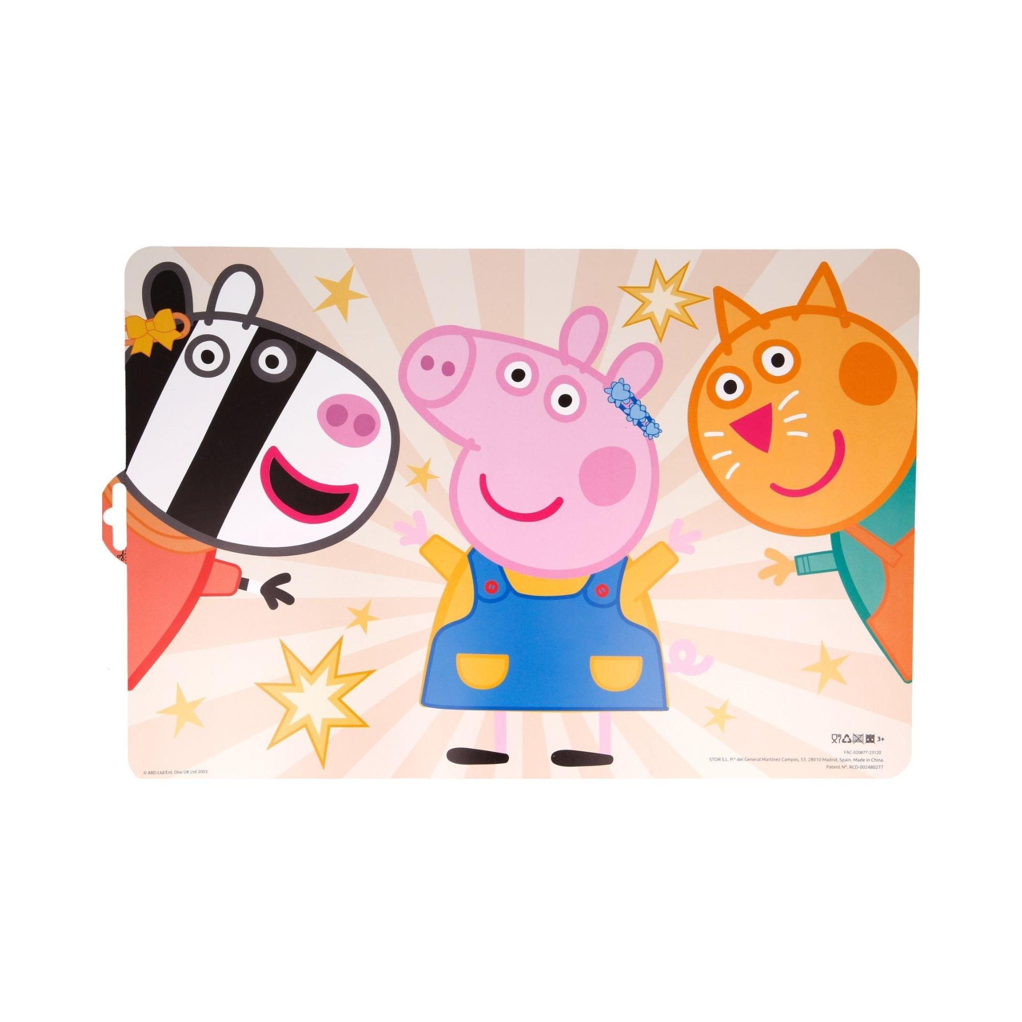 Blue - Peppa Pig - 3 Piece Dinner Set - 5