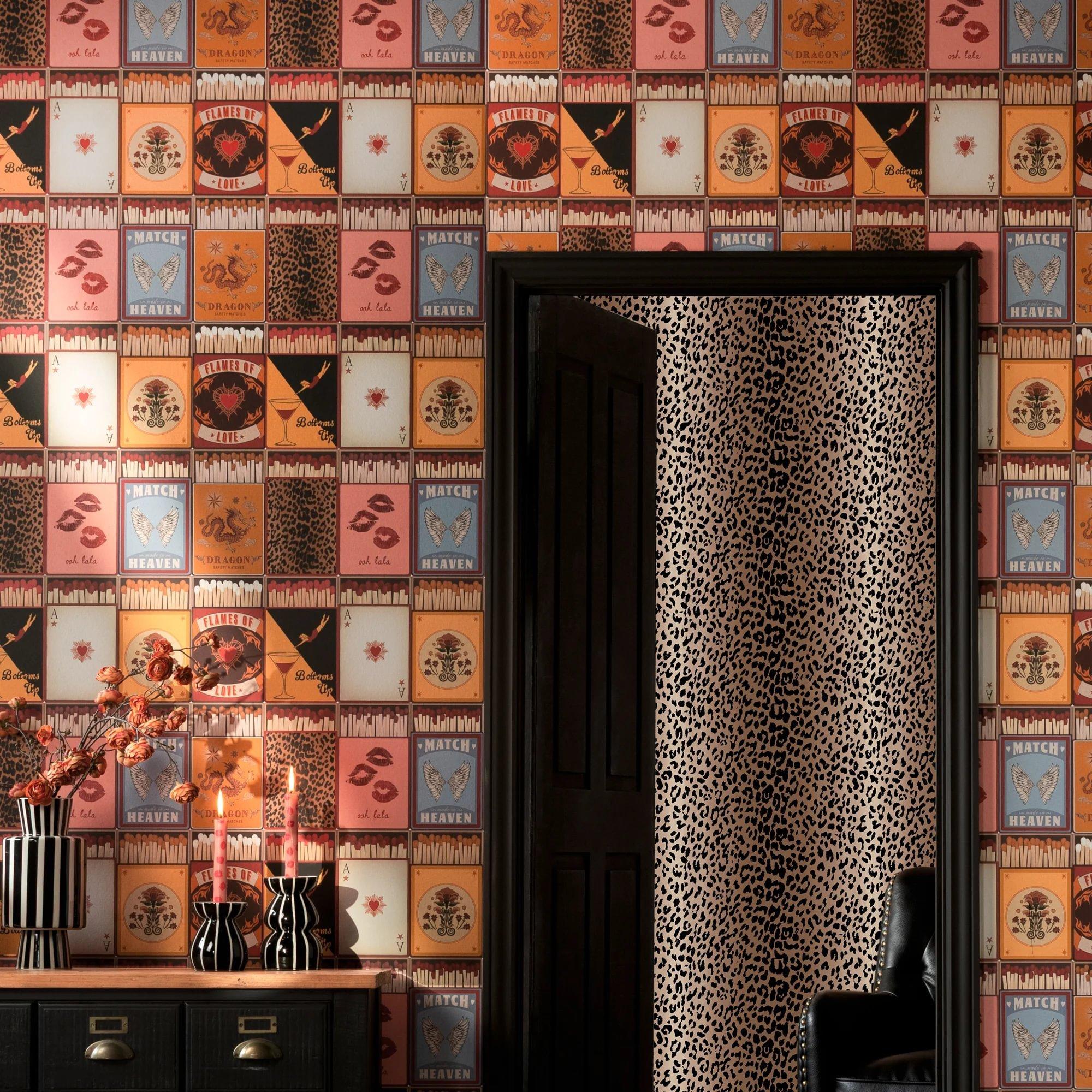 Golden Hour Mul - Rockett St George - The Perfect Match Peach Multi Wallpaper - 2