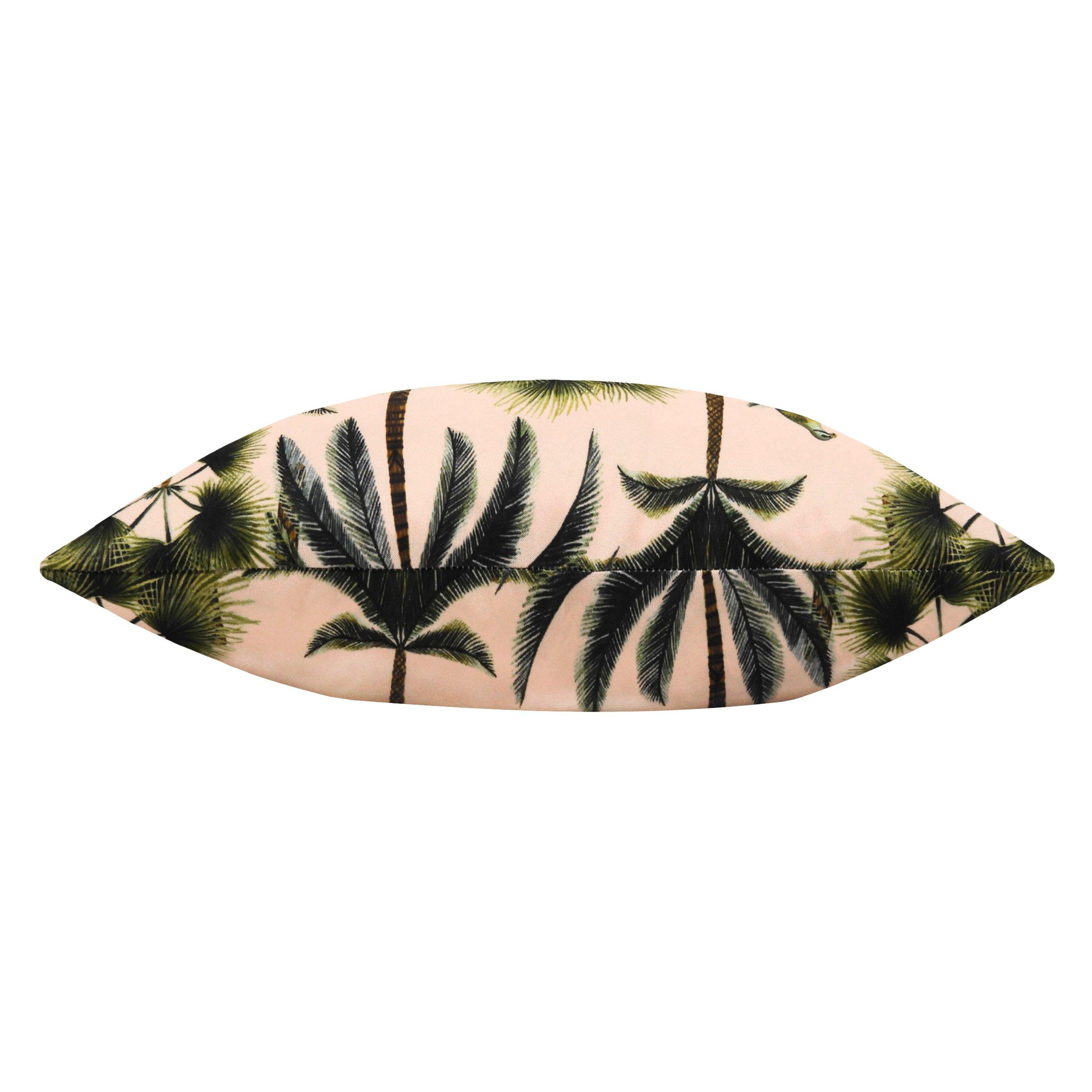 Blush - Evans Lichfield - Palms Rectangular Outdoor Cushion - 2