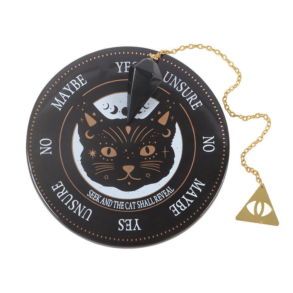 White - Something Different - Black Cat Magick Pendulum Divination Kit - 2