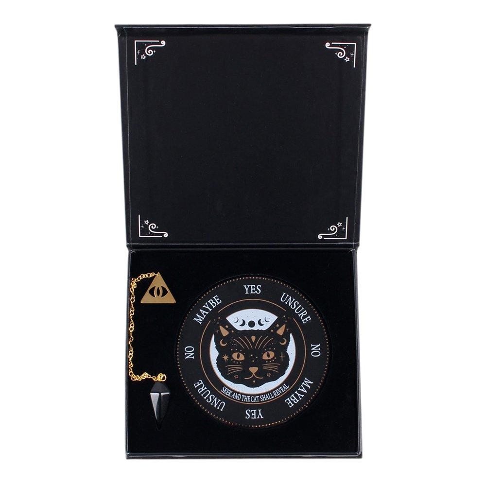 White - Something Different - Black Cat Magick Pendulum Divination Kit - 4