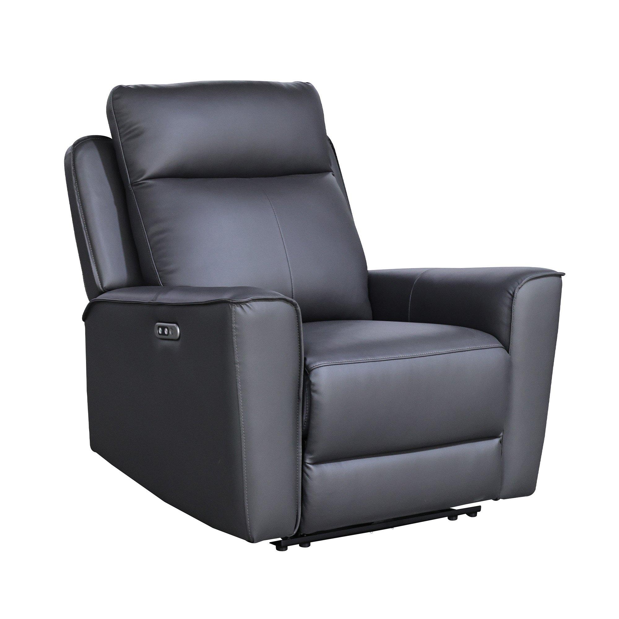 Charcoal - Aspire - Elmhurst Power Recliner Armchair (1 Seater) - 3