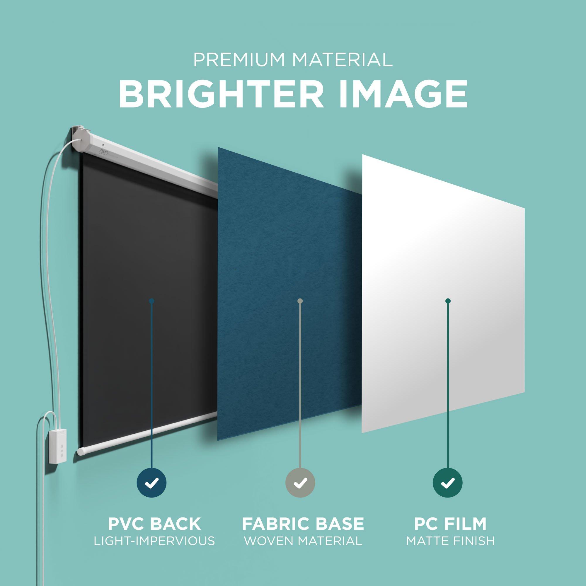 White - DMD Collective - 72 Electric Motorized Screen 16:9 Aspect Ratio - 7