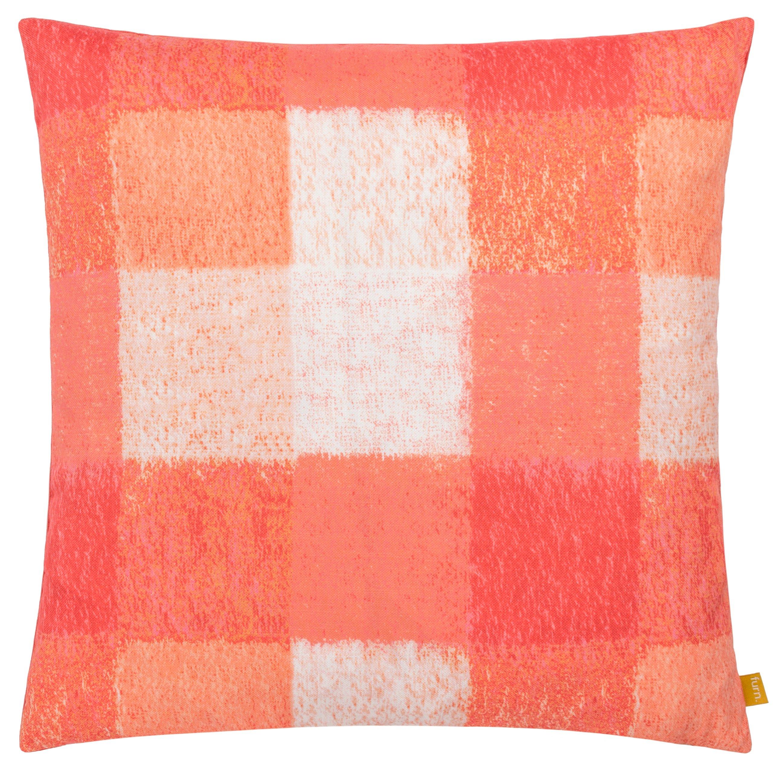 Furn.  Alma Check Cushion - Pink - 50 x 50cm