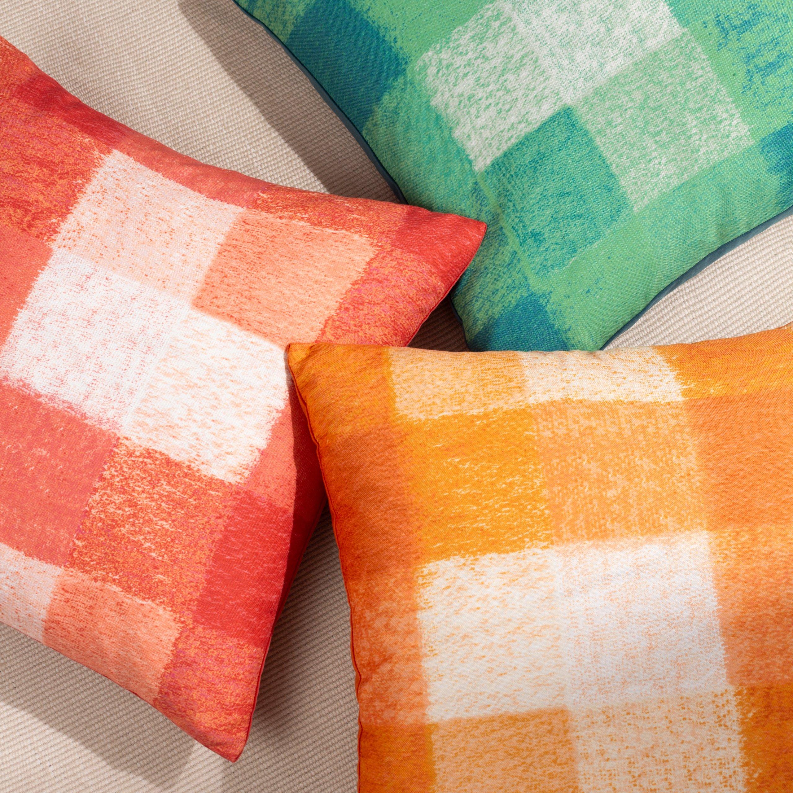 Pink - Furn - Alma Check Cushion - 4