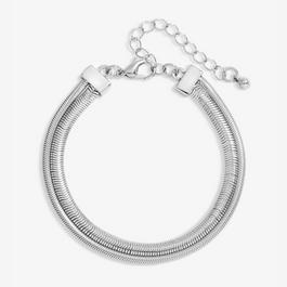 Jon Richard Silver Plated Double Row Snake Chain Bracelet
