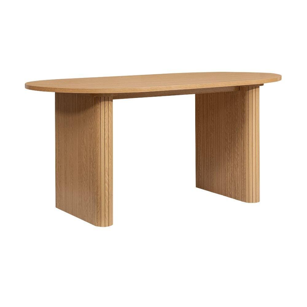 Nude - Birlea - Axel Oval Fluted Dining Table With 4 Chairs - 7