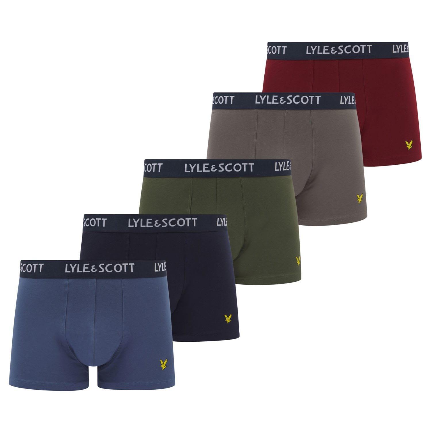 Multi Colour - Lyle and Scott - 5 Pack of Core Trunks