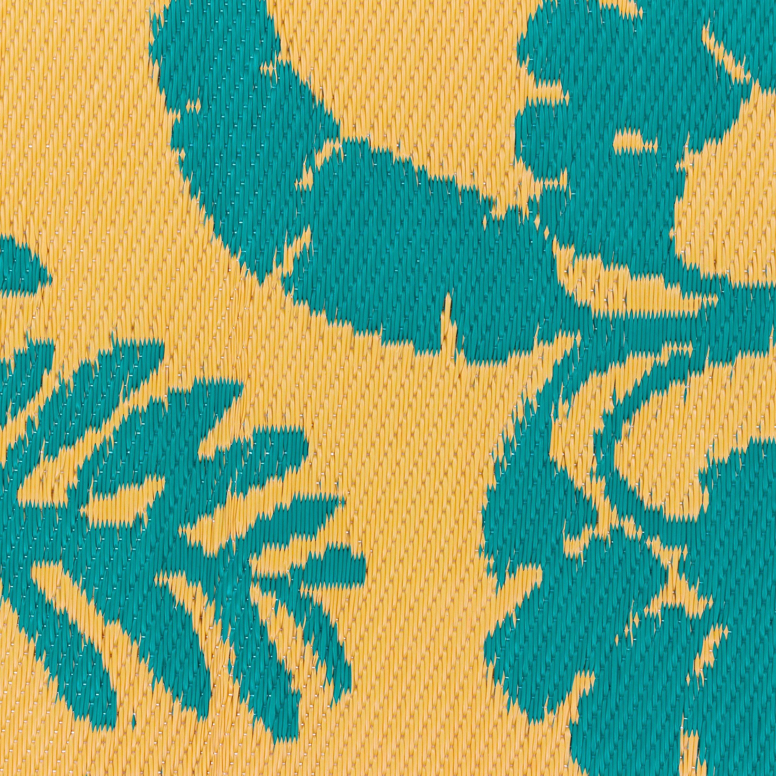 Yellow/Teal - furn. - Marula Outdoor/Indoor 100% Recycled Outdoor Rug - 4