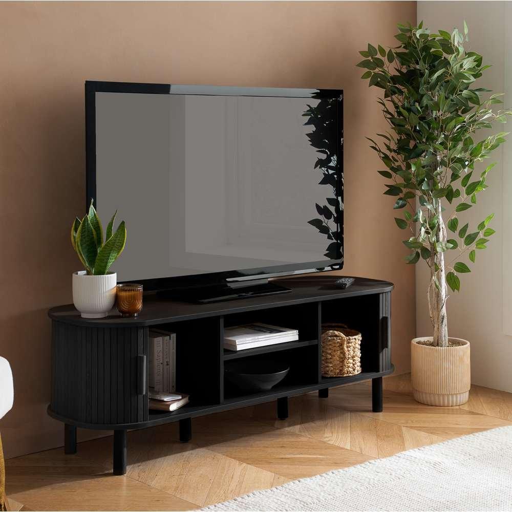 Black - Birlea - Axel Fluted TV Unit - 2