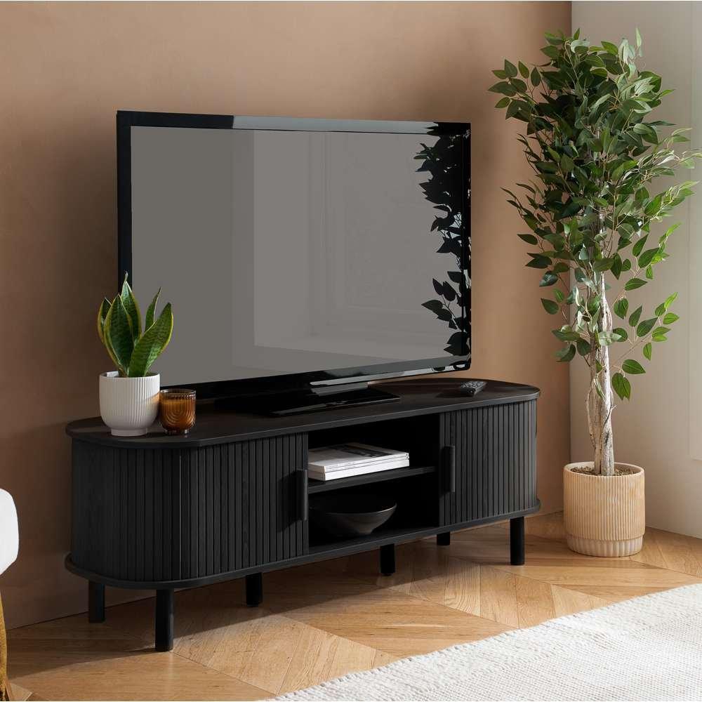 Black - Birlea - Axel Fluted TV Unit - 3