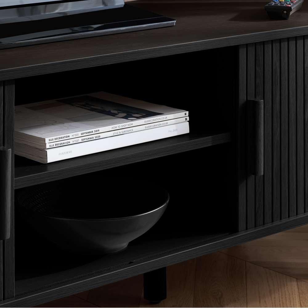 Black - Birlea - Axel Fluted TV Unit - 6