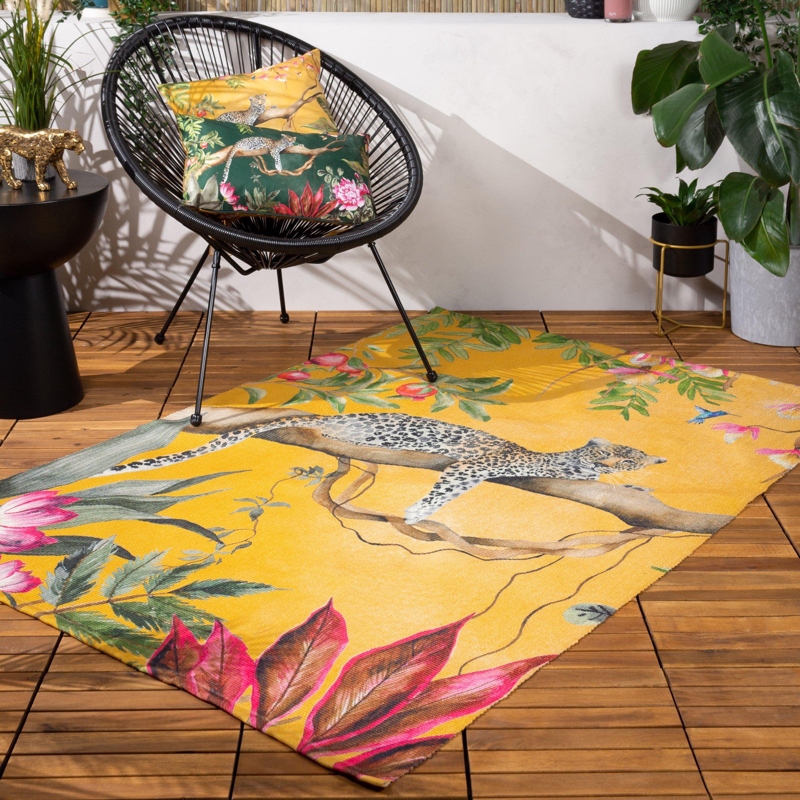 Ochre - Wylder - Leopard Washable Outdoor Rug - 1