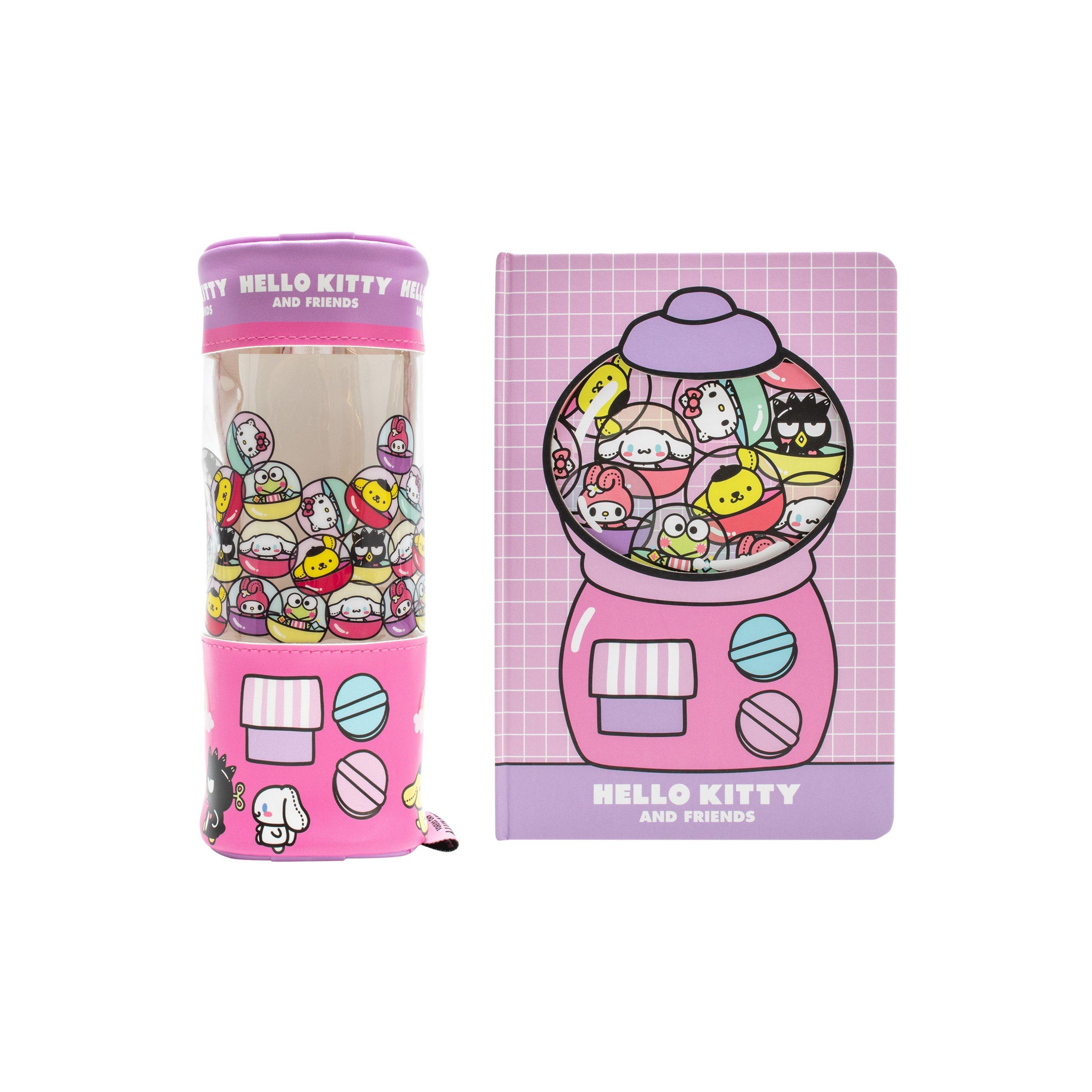 Hello Kitty Girls A5 Window Notebook And Pencil Case - Pink
