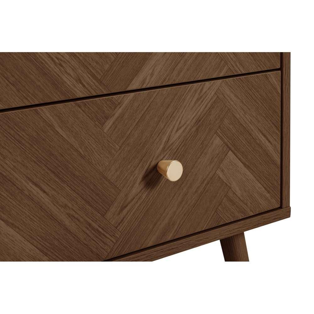 Brown - Birlea - Herringford 2 Drawer Bedside - 6