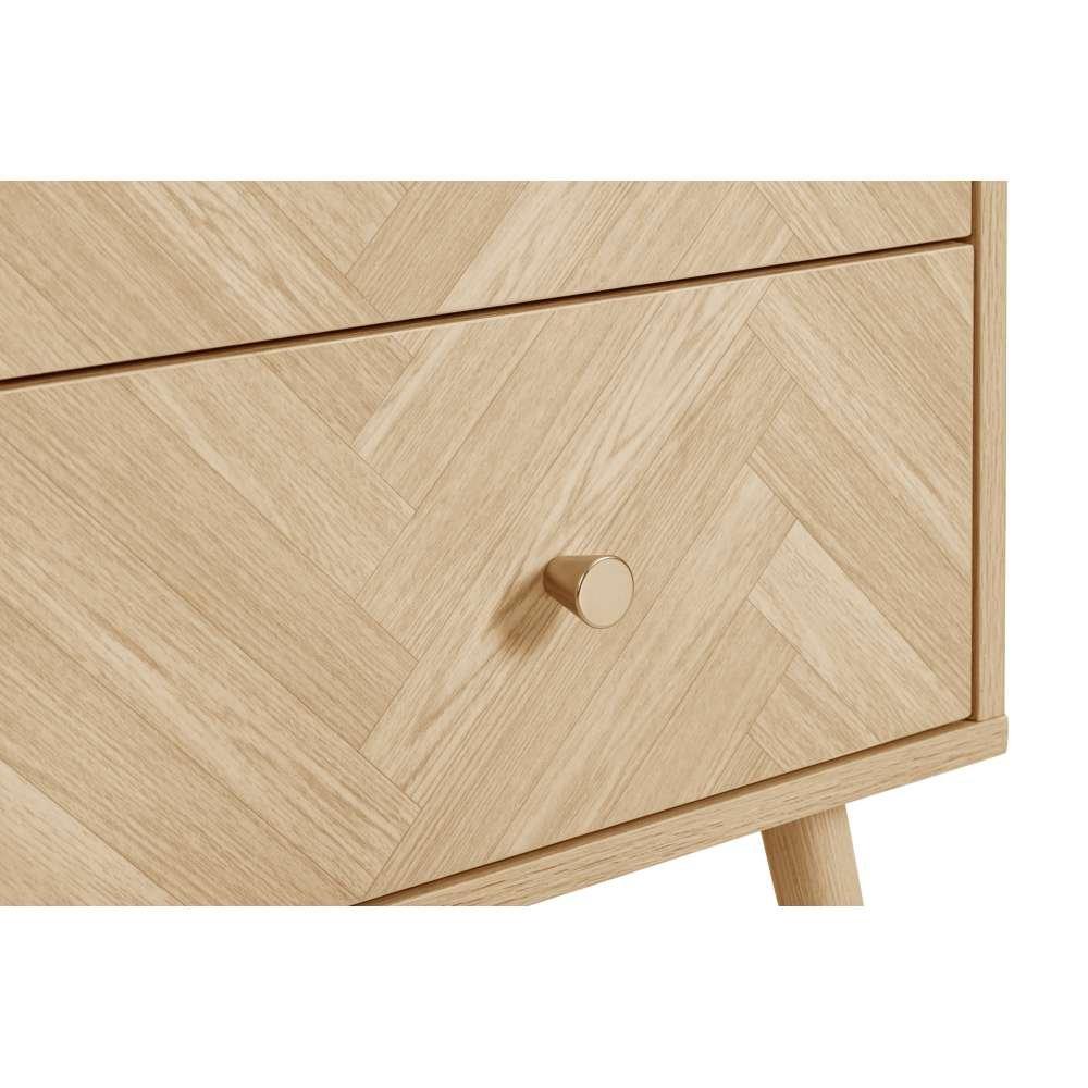 Nude - Birlea - Herringford 2 Drawer Bedside - 6