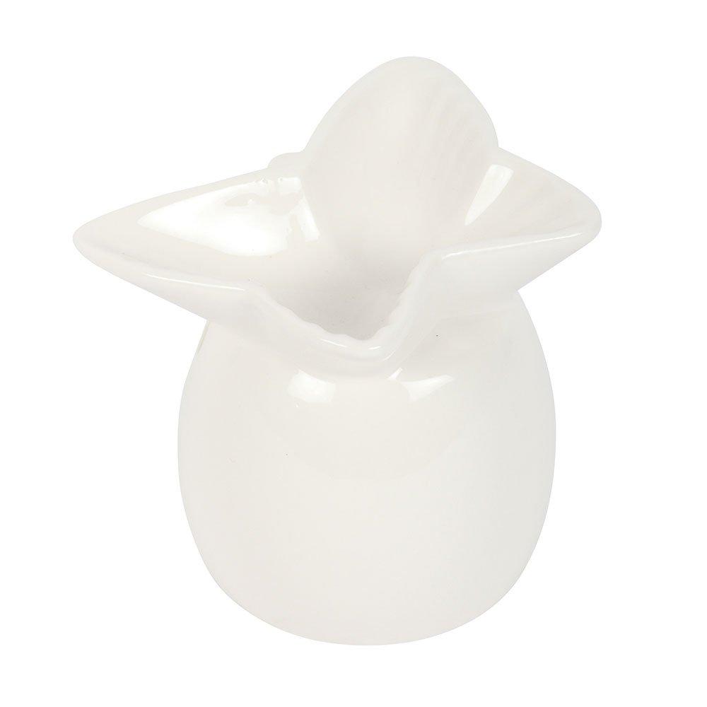 White - Something Different - White Butterfly Oil Burner - 2