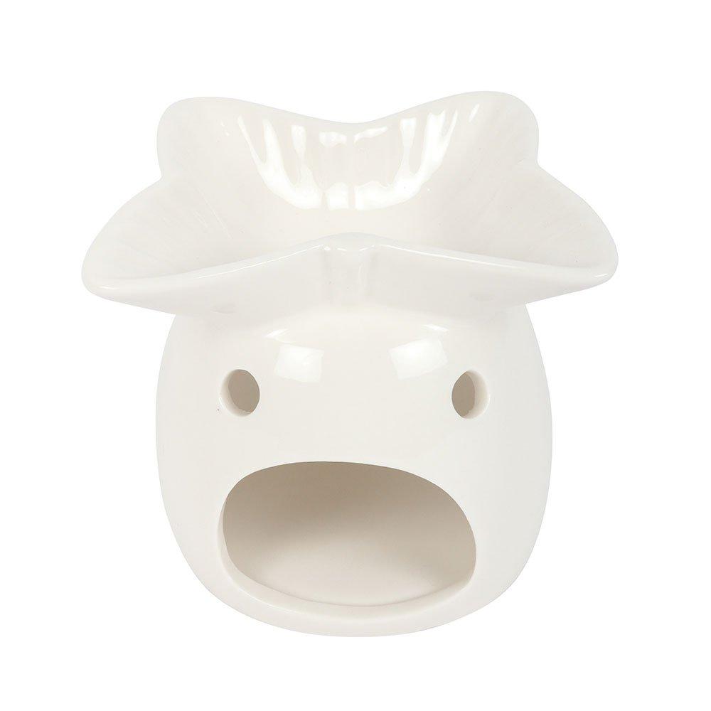 White - Something Different - White Butterfly Oil Burner - 3