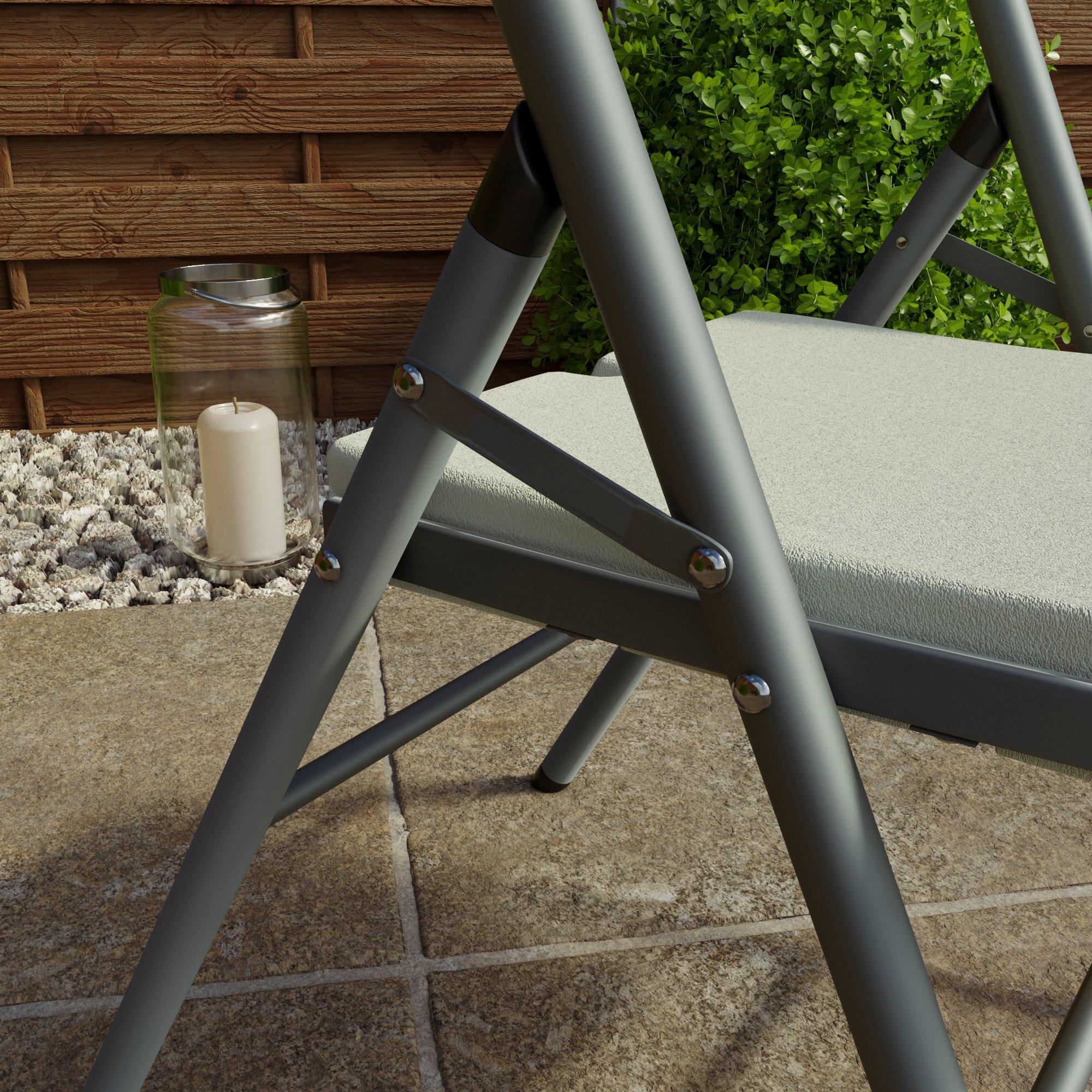 White - Lassic - Home Vida Set of 4 Outdoor Indoor Folding Chairs - 4