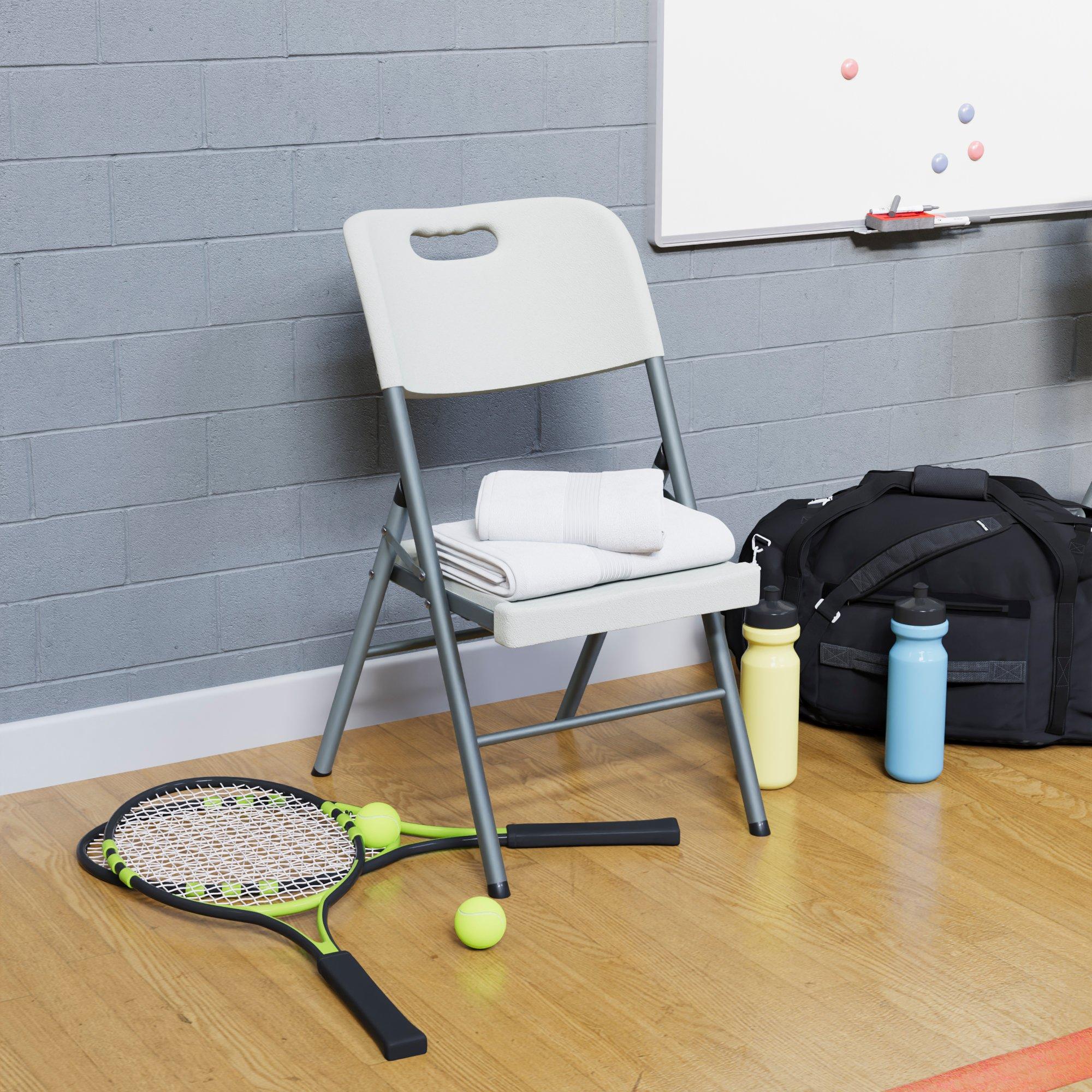 White - Lassic - Home Vida Set of 4 Outdoor Indoor Folding Chairs - 7