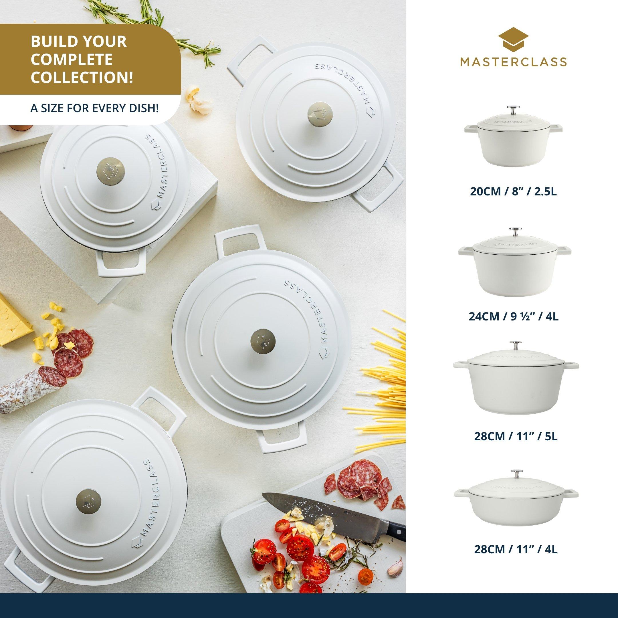 Cream - MasterClass - MasterClass Cast Aluminium Casserole Dish - 6