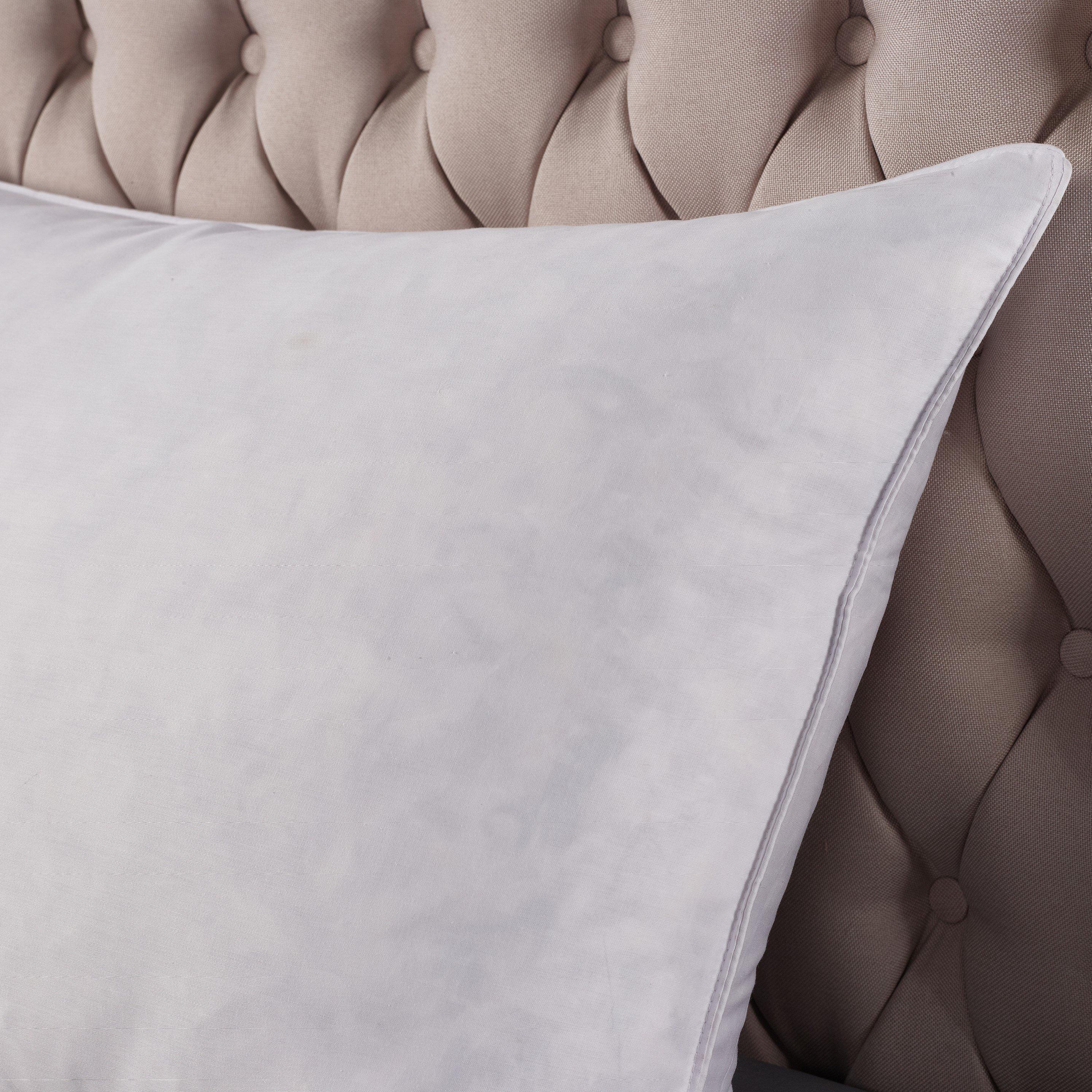 White - Downland - Luxury Cotton Duck Feather & Down Pillow Pair - 3