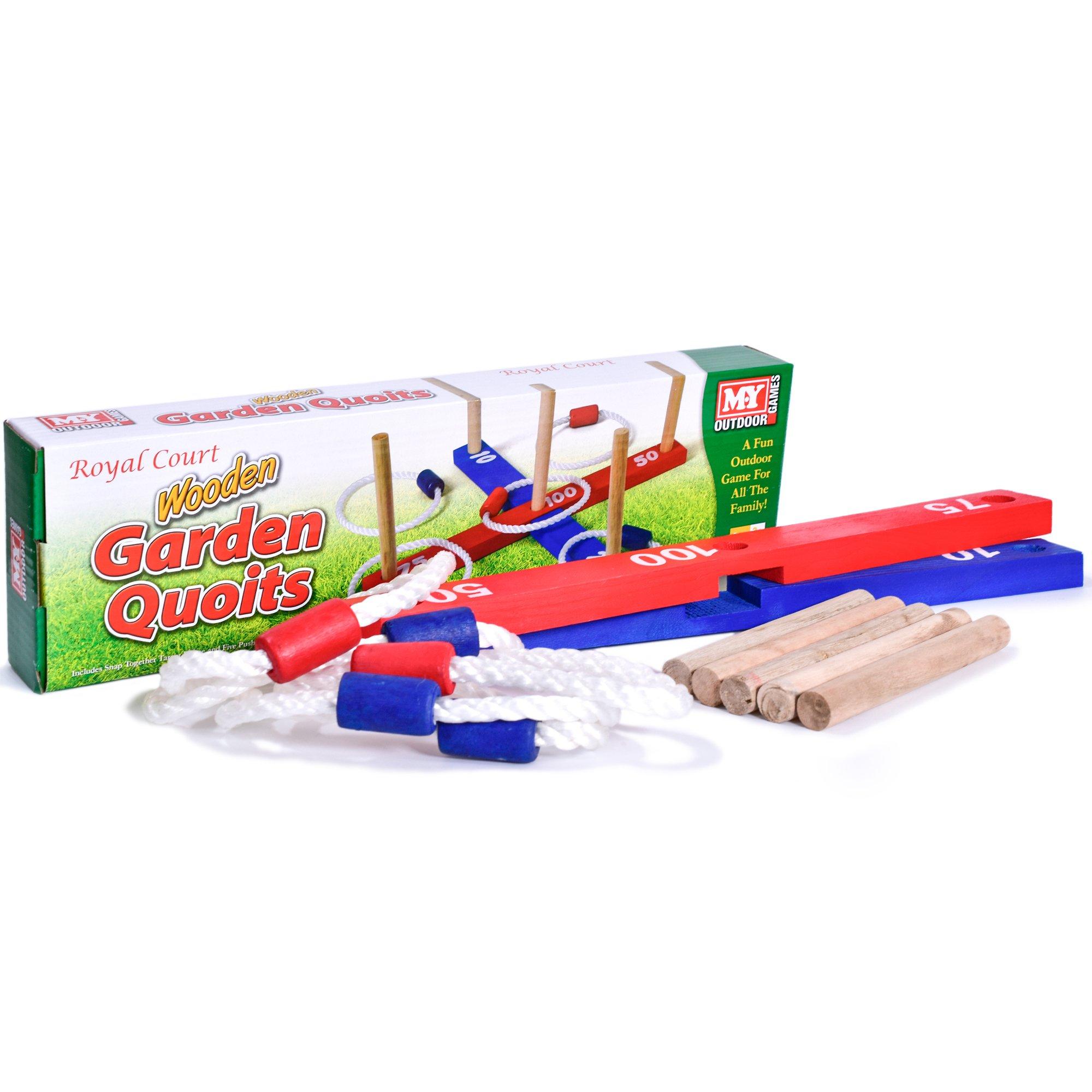 Multi Colour - M.Y - Wooden Garden Quoits - 1