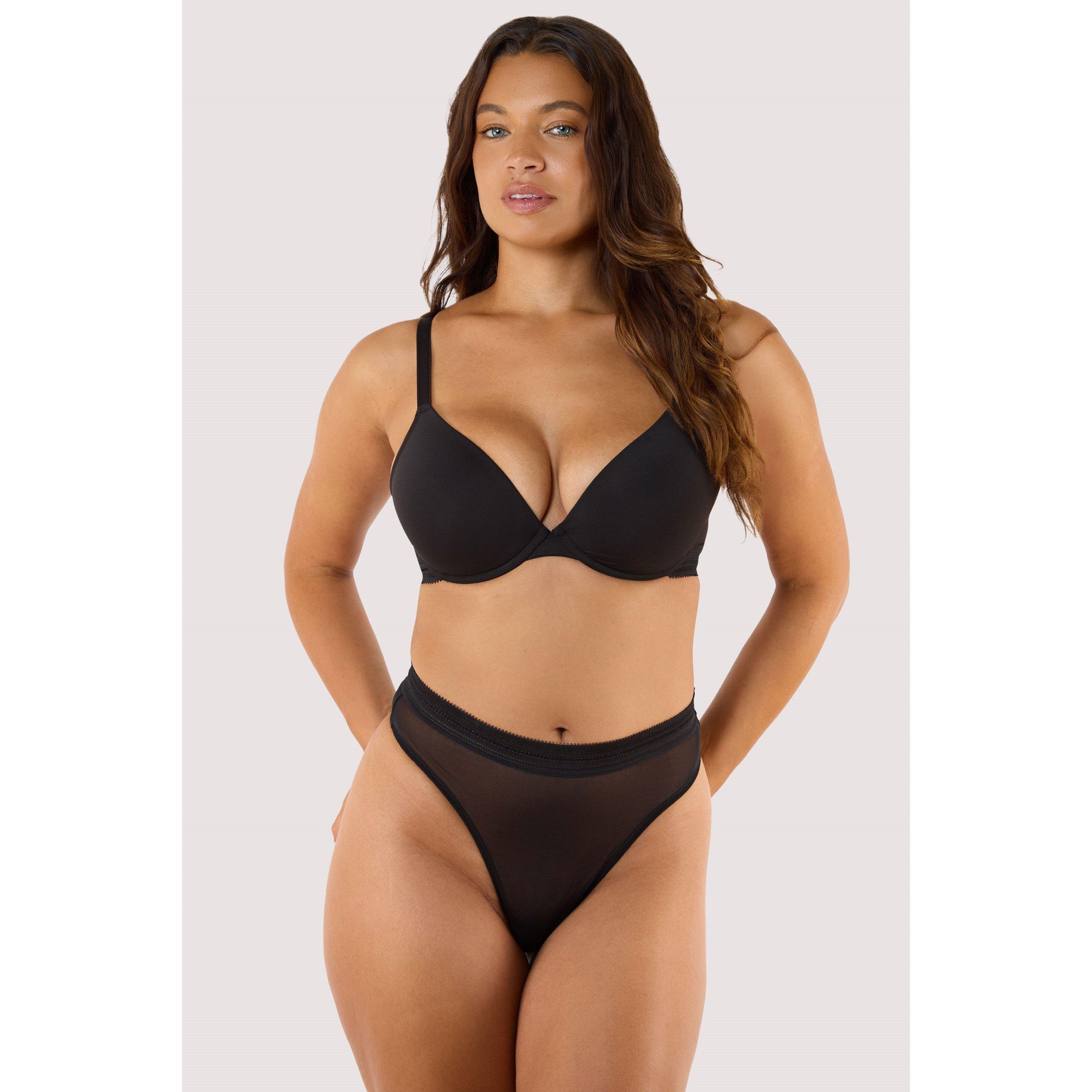 Black - Playful Promises - Icon Black High Waist Thong - 4