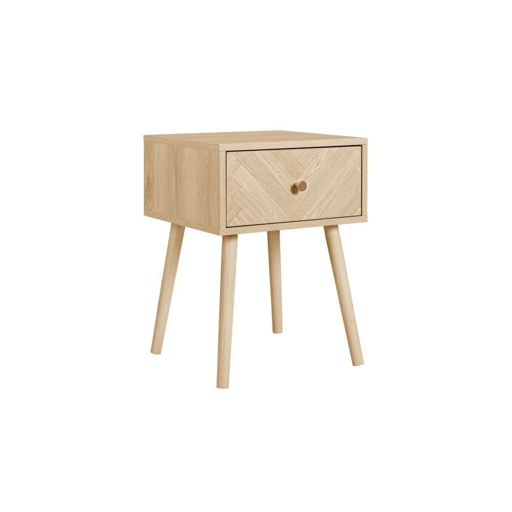 Nude - Birlea - Herringford 1 Drawer Bedside - 4