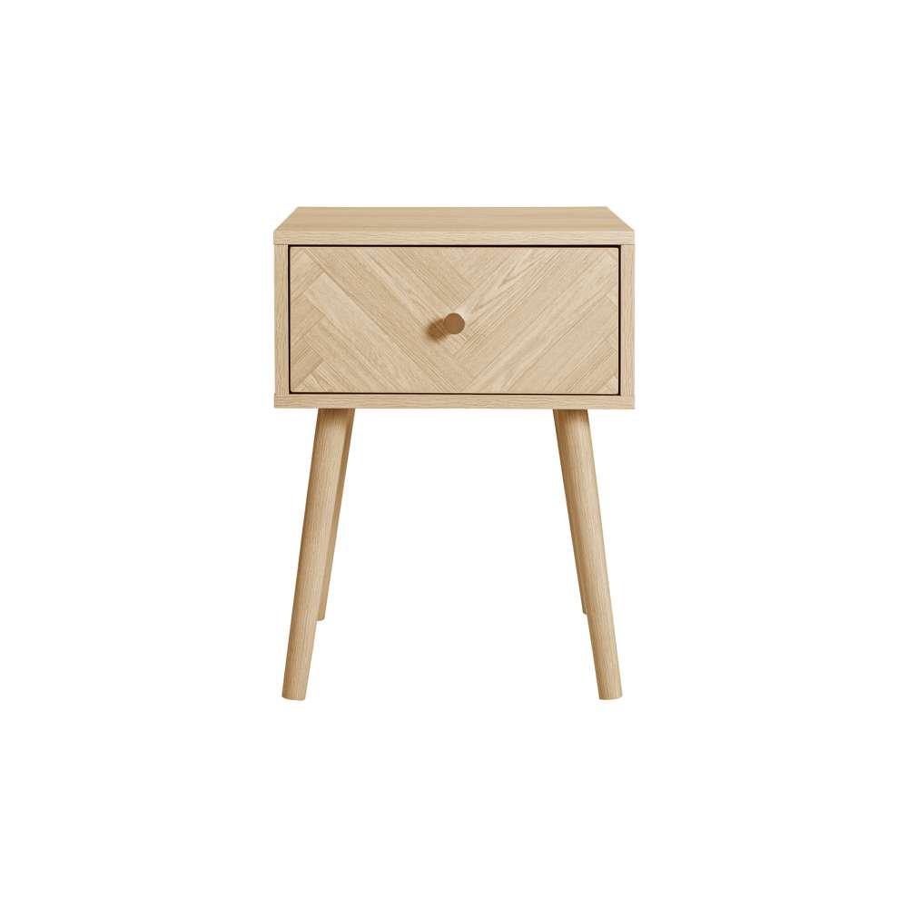Nude - Birlea - Herringford 1 Drawer Bedside - 5
