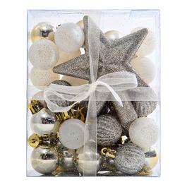 LIFE IDEAS 30pcs Shatterproof Ornament Set with Baubles