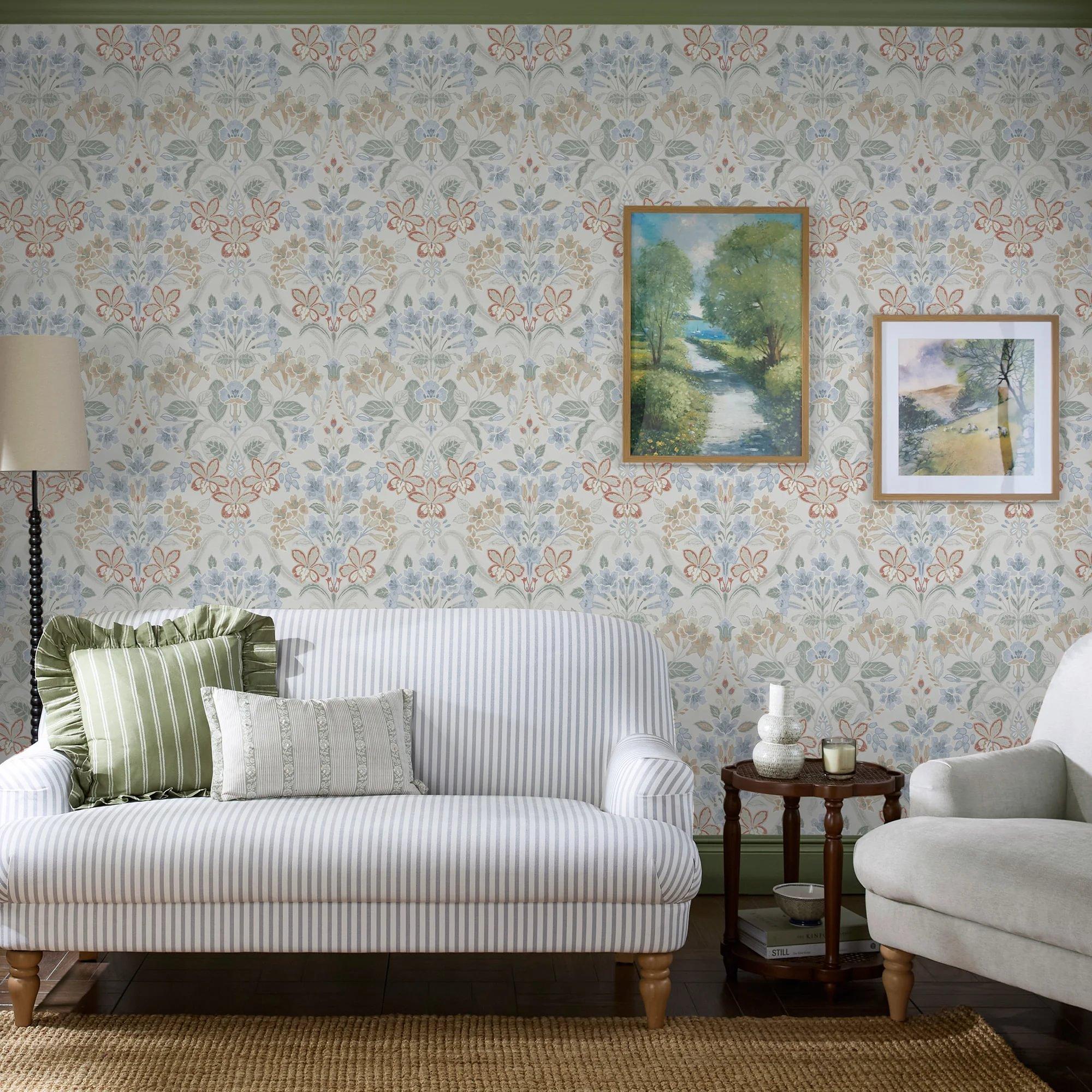 Multi - Laura Ashley - Cassia Wallpaper - 2
