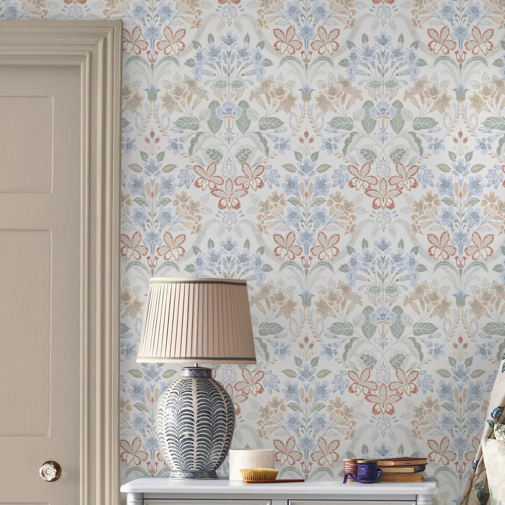 Multi - Laura Ashley - Cassia Wallpaper - 5