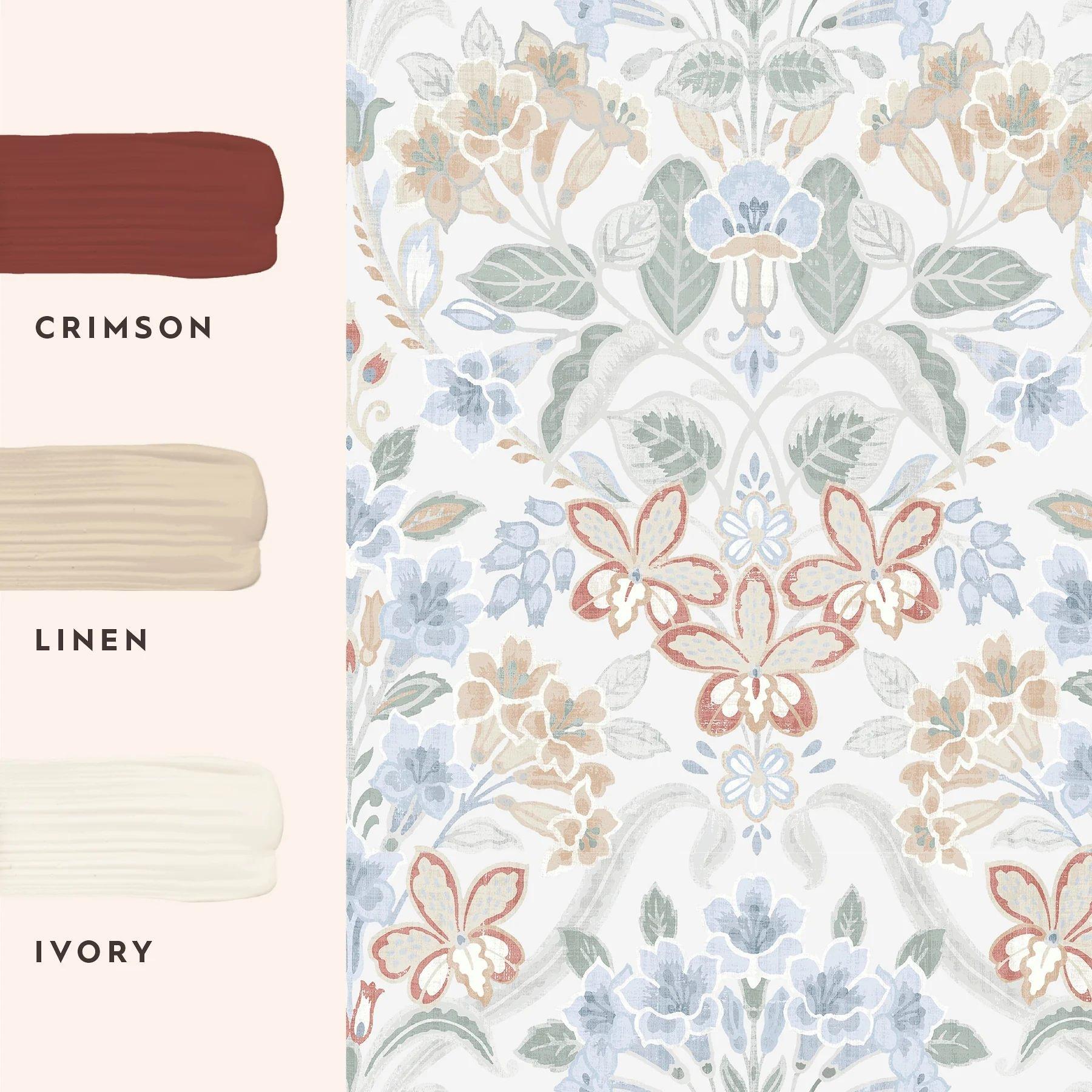 Multi - Laura Ashley - Cassia Wallpaper - 6