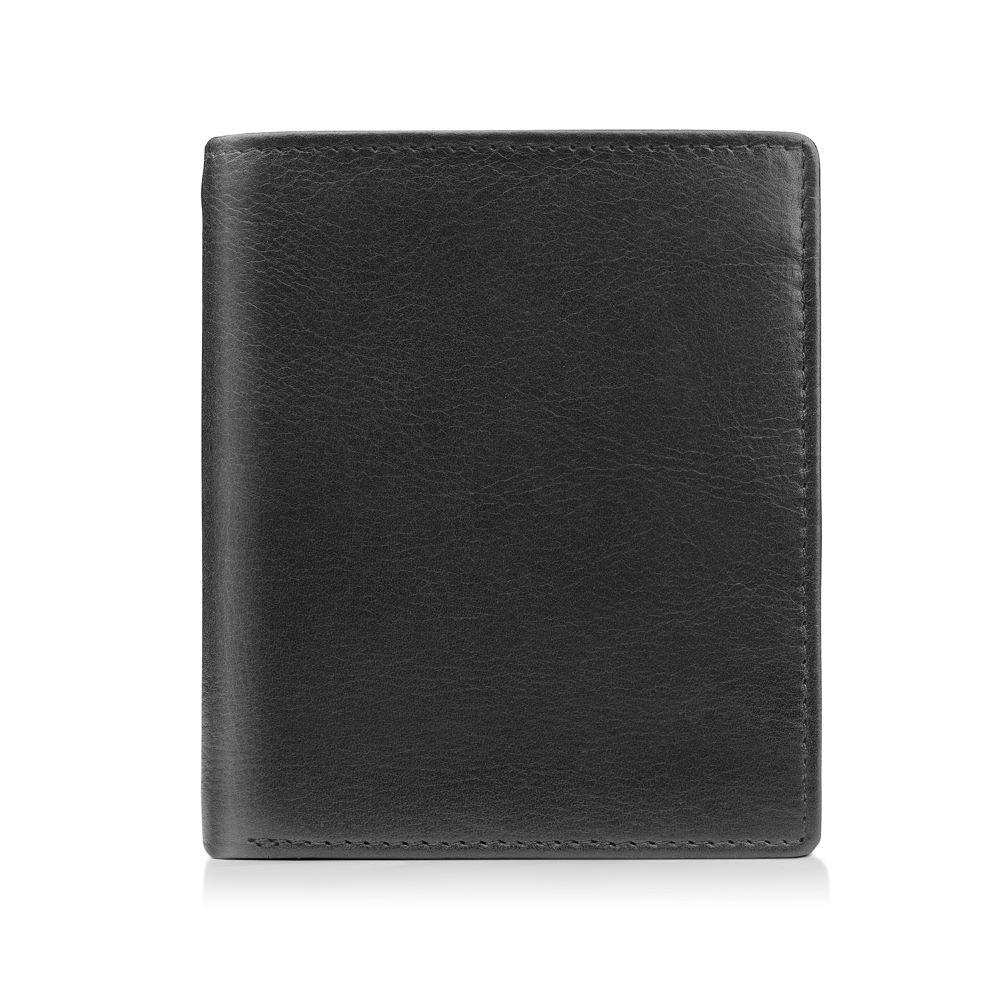 Black - PRIMEHIDE Leather - Tuscan Men’s Trifold Credit Card Wallet - 2