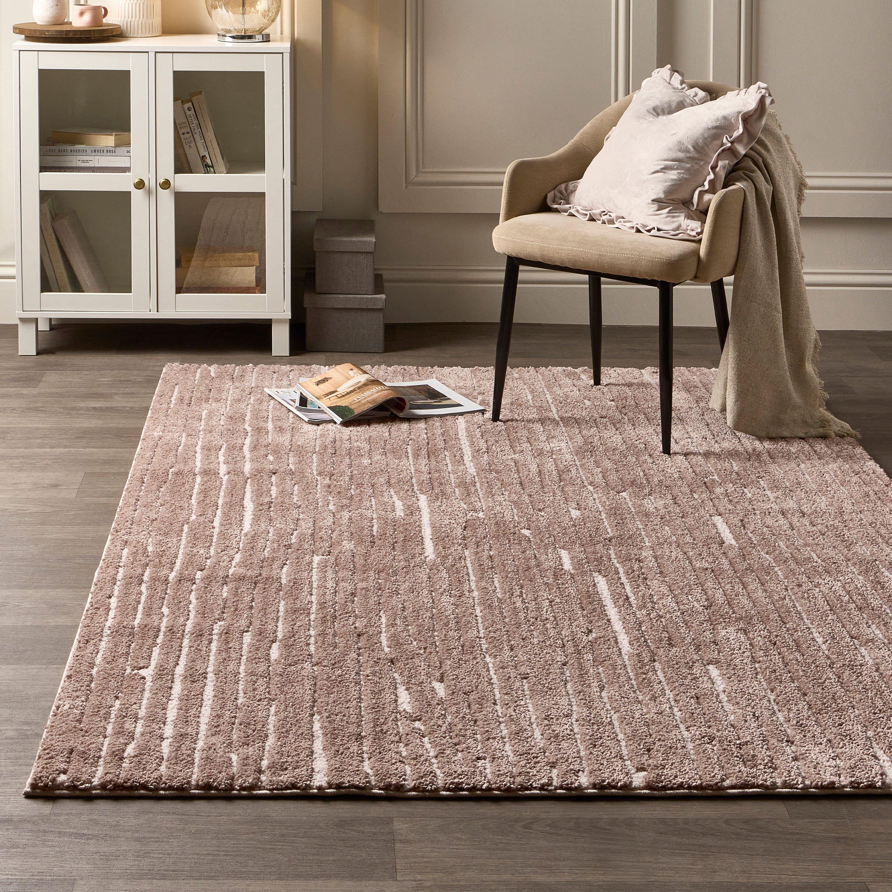 Beige - Origin - Woodweave Ivory/Charcoal Rug - 1