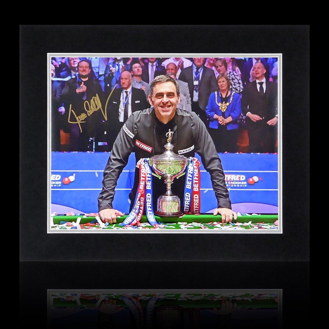 Black & Blue - The Fan Cave - Ronnie O’Sullivan Signed World Champion 2022 Image - 1
