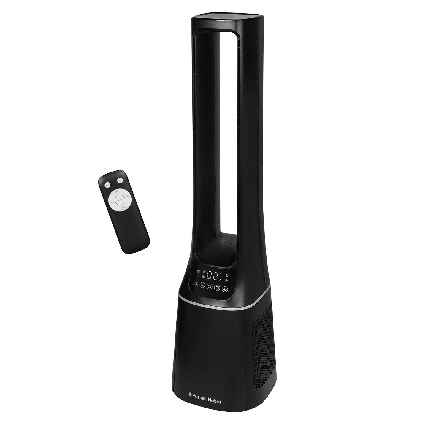 Black - Russell Hobbs - RHBLDL12B 10 Speed Bladeless Fan in Black - 1