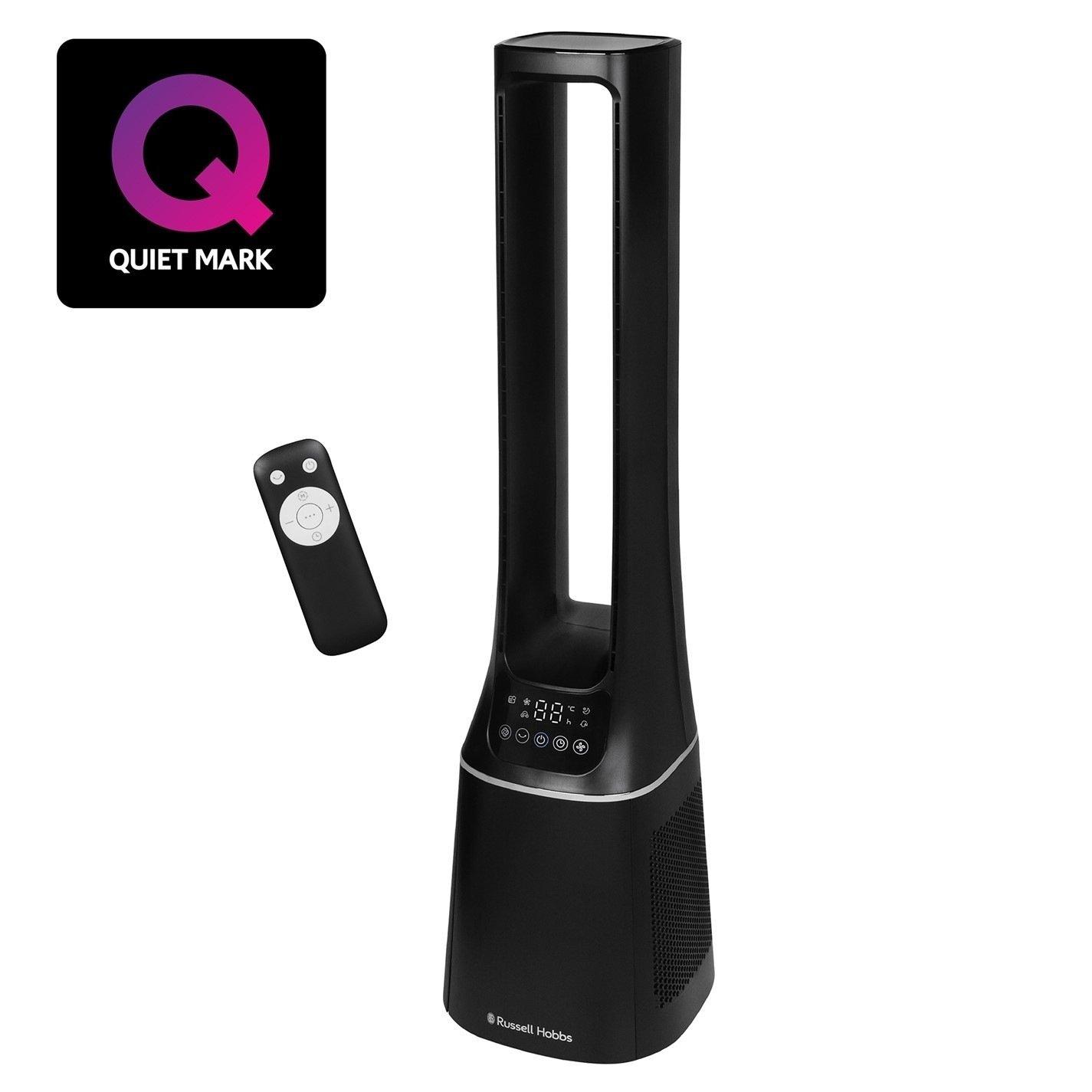 Black - Russell Hobbs - RHBLDL12B 10 Speed Bladeless Fan in Black - 11