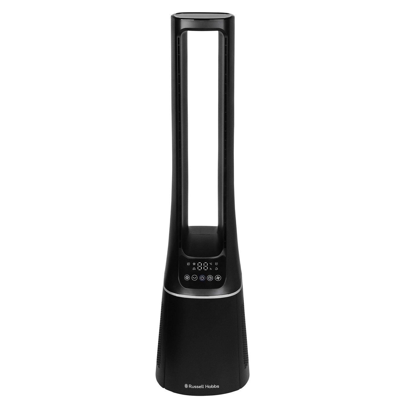 Black - Russell Hobbs - RHBLDL12B 10 Speed Bladeless Fan in Black - 12