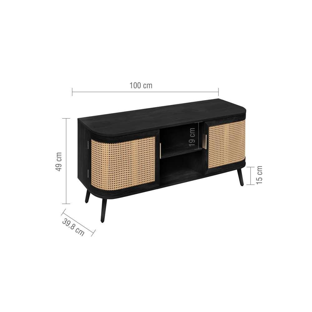 Black - Birlea - Noah Small TV Unit - 12