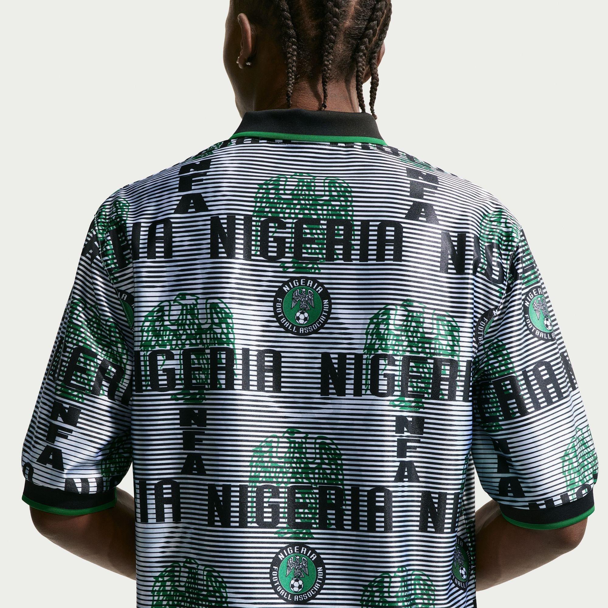 Weiß/Schwarz - Nike - Men's Nigeria Short Sleeve T-Shirt - 2