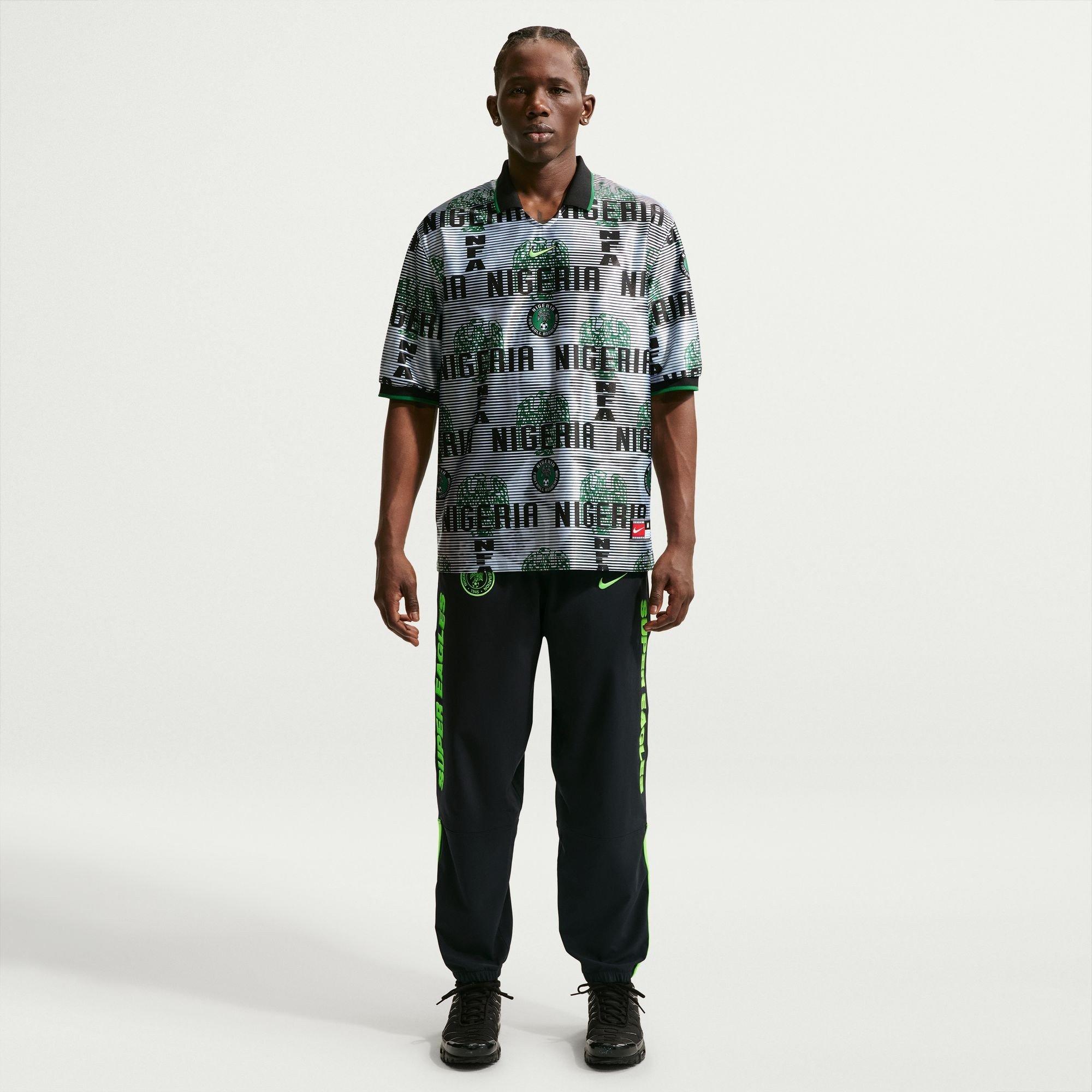Weiß/Schwarz - Nike - Men's Nigeria Short Sleeve T-Shirt - 4